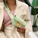 Women Waist Belt Bag Fanny pack Crossbody Chest Bag Chain Handbags