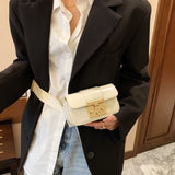 Women Waist Belt Bag Fanny pack Crossbody Chest Bag Chain Handbags
