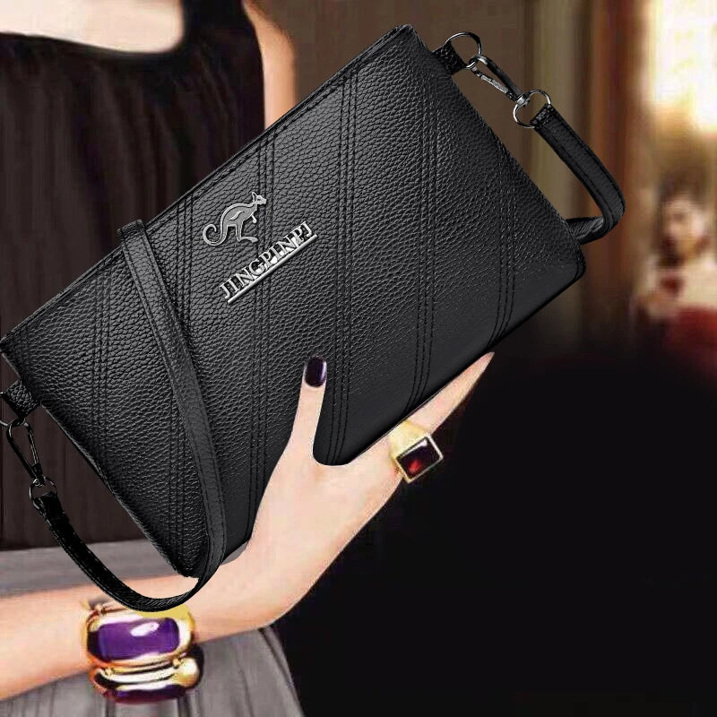 Women PU Leather Messenger Bag Vintage Crossbody Handbag