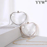 Women Acrylic Shoulder Bag Handbag Love Wedding Party Purse Handbag