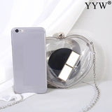 Women Acrylic Shoulder Bag Handbag Love Wedding Party Purse Handbag
