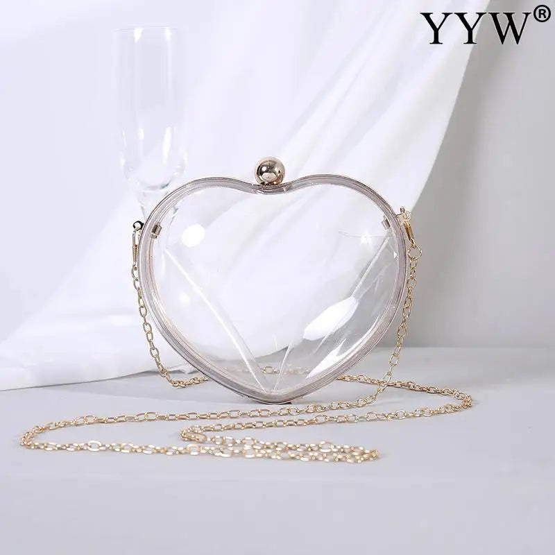 Women Acrylic Shoulder Bag Handbag Love Wedding Party Purse Handbag