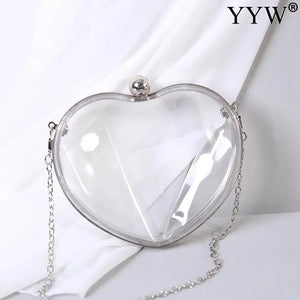 Women Acrylic Shoulder Bag Handbag Love Wedding Party Purse Handbag