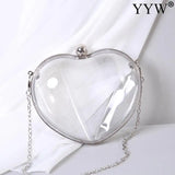Women Acrylic Shoulder Bag Handbag Love Wedding Party Purse Handbag