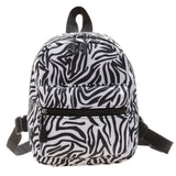 Women Animal Printed Backpack Casual Preppy Style Knapsack Small Handbags