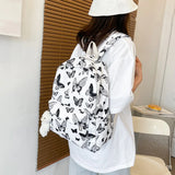 Women Backpack Butterfly Print Student Shoulder School Bags Girl Large Capacity