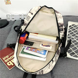 College School Backpack for Teenage Girls Laptop Mochila Large Capacity Travel R