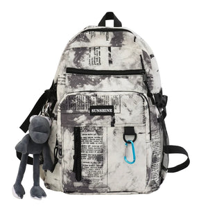 College School Backpack for Teenage Girls Laptop Mochila Large Capacity Travel R