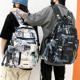 College School Backpack for Teenage Girls Laptop Mochila Large Capacity Travel R