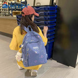Women Backpack Prints School Bag Large Capacity Knapsack for Ladies Girl