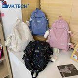 Women Backpack Prints School Bag Large Capacity Knapsack for Ladies Girl