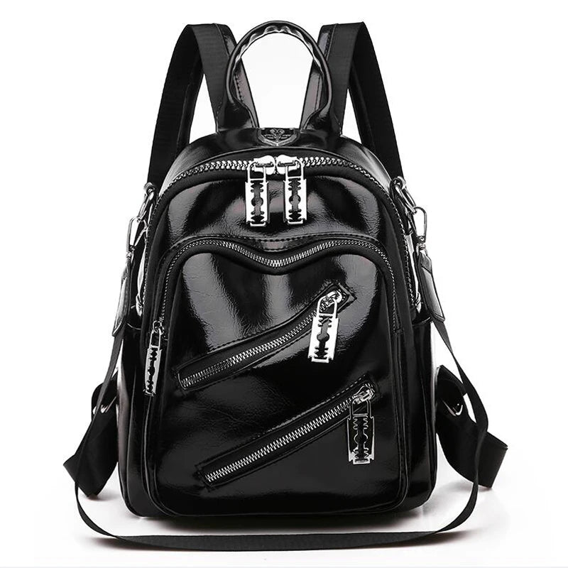 Women Backpack Pu Leather Travel Backpack Casual Shoulder Bags High Schoo...