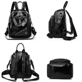 Women Backpack Pu Leather Travel Backpack Casual Shoulder Bags For Teenagers