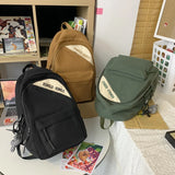 Canvas High School Backpack for Girls and Boys