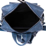Women Backpack PU Leather Bucket School Bag Travel Knapsack