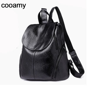 Women Backpack High Youth Leather Backpacks for Teenage Girls Female