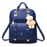 Women Backpack High Youth Leather Backpacks for Teenage Girls Female School Shou