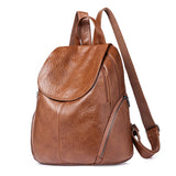 Women Backpack High Youth Leather Backpacks for Teenage Girls Female