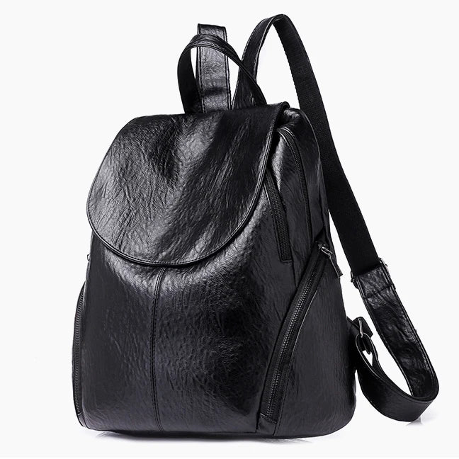 Women Backpack High Youth Leather Backpacks for Teenage Girls Female