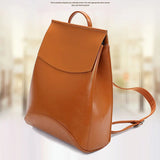 Women Leather Backpack for Teenage Girls School