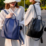 Stylish Youth Leather Backpack for Girls