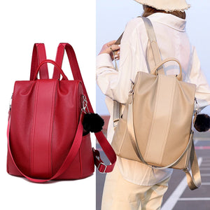Stylish Youth Leather Backpack for Girls