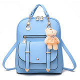 Women Backpack High Youth Leather Backpacks for Teenage Girls Female School Shou
