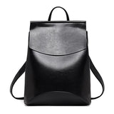 Women Leather Backpack for Teenage Girls School