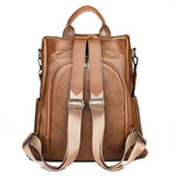 Women Backpack High Youth Leather Travel Schoolbag for Teenage Girls