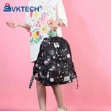Women Backpack Large Capacity School Bag Adjustable Strap Starry Sky Backpacks