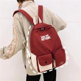 Nylon Shoulder Bag for Teenage Girls Waterproof School Bag Large Capacity