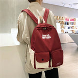 Nylon Shoulder Bag for Teenage Girls Waterproof School Bag Large Capacity