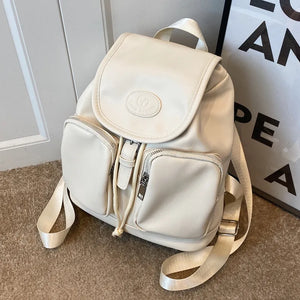 Women Backpack PU Leather School Bag for Teenage Girls