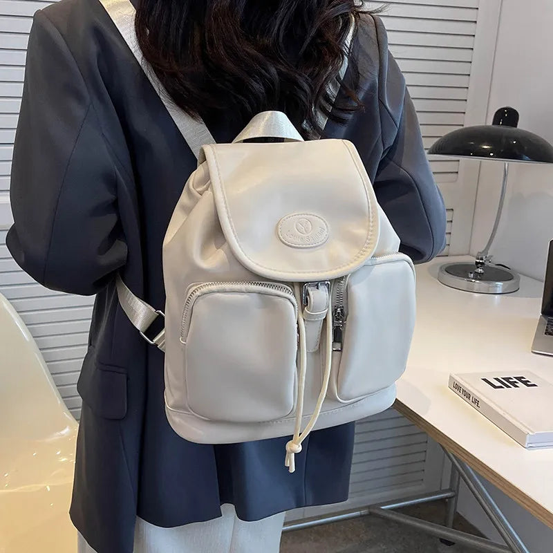 Women Backpack PU Leather School Bag for Teenage Girls