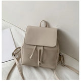 Women Backpack PU Leather School Bag Small Schoolbag for Teenage Girls