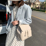 Women Backpack PU Leather School Bag Small Schoolbag for Teenage Girls