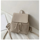 Women Backpack PU Leather School Bag Small Schoolbag for Teenage Girls