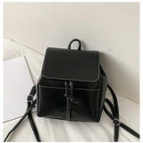 Women Backpack PU Leather School Bag Small Schoolbag for Teenage Girls