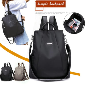 Women Anti-theft Backpack Rucksack Travel Shoulder Bag Oxford Schoolbag