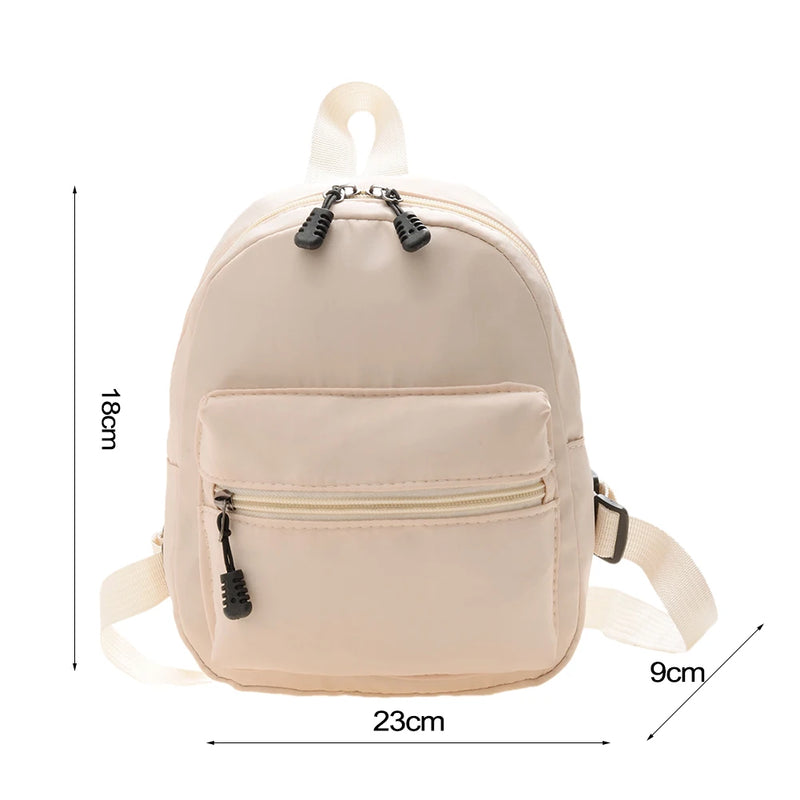 Women Backpack Solid Preppy Style Large Capacity Travel Rucksack