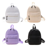 Women Backpack Solid Preppy Style Handbags Student School Knapsac