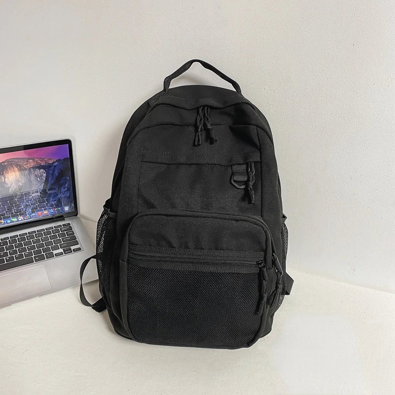 Summer Nylon School Bag For Girls Mesh Large Capacity Student