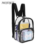 Transparent Contrast Backpack for Daily Travel