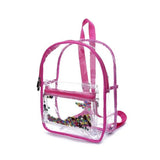 Transparent PVC Backpack Youth Waterproof School Bag