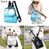 Transparent PVC Backpack Waterproof Student Bag