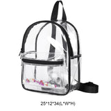 Transparent PVC Backpack Waterproof Student Bag
