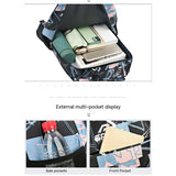 Camouflage School Bag For Girls Large Capacity Laptop Backpack