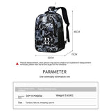 Camouflage School Bag For Girls Large Capacity Laptop Backpack