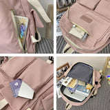 Women Backpack Nylon Waterproof Anti-theft School Bag For Girls
