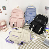 Women Backpack Nylon Waterproof Anti-theft School Bag For Girls